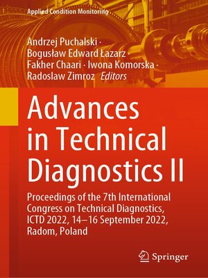 cover image of Advances in Technical Diagnostics II